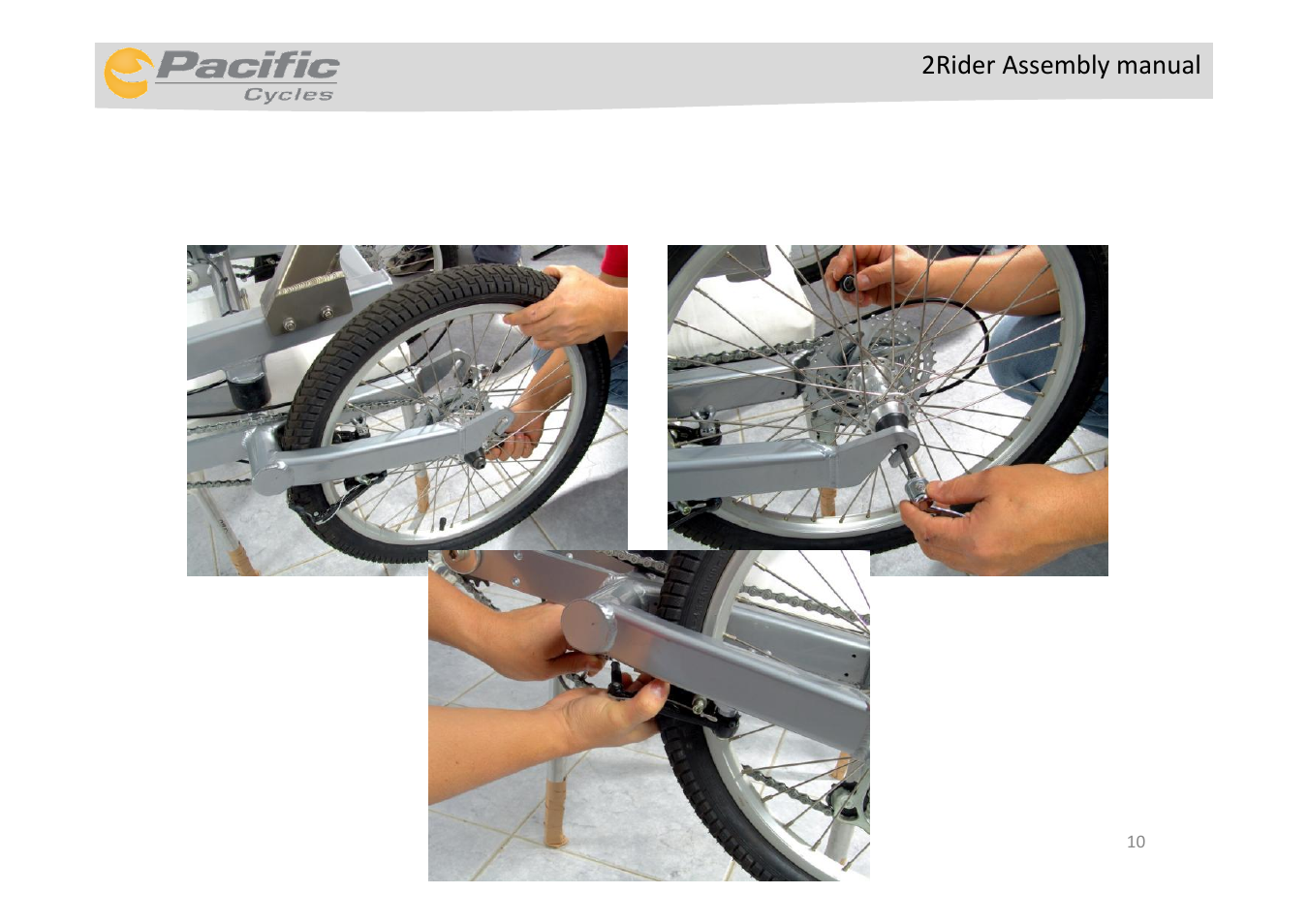 Pacific Cycles 2RIDER User Manual | Page 10 / 15