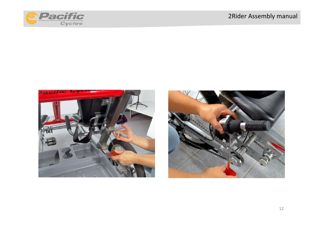 Pacific Cycles 2RIDER User Manual | Page 12 / 15