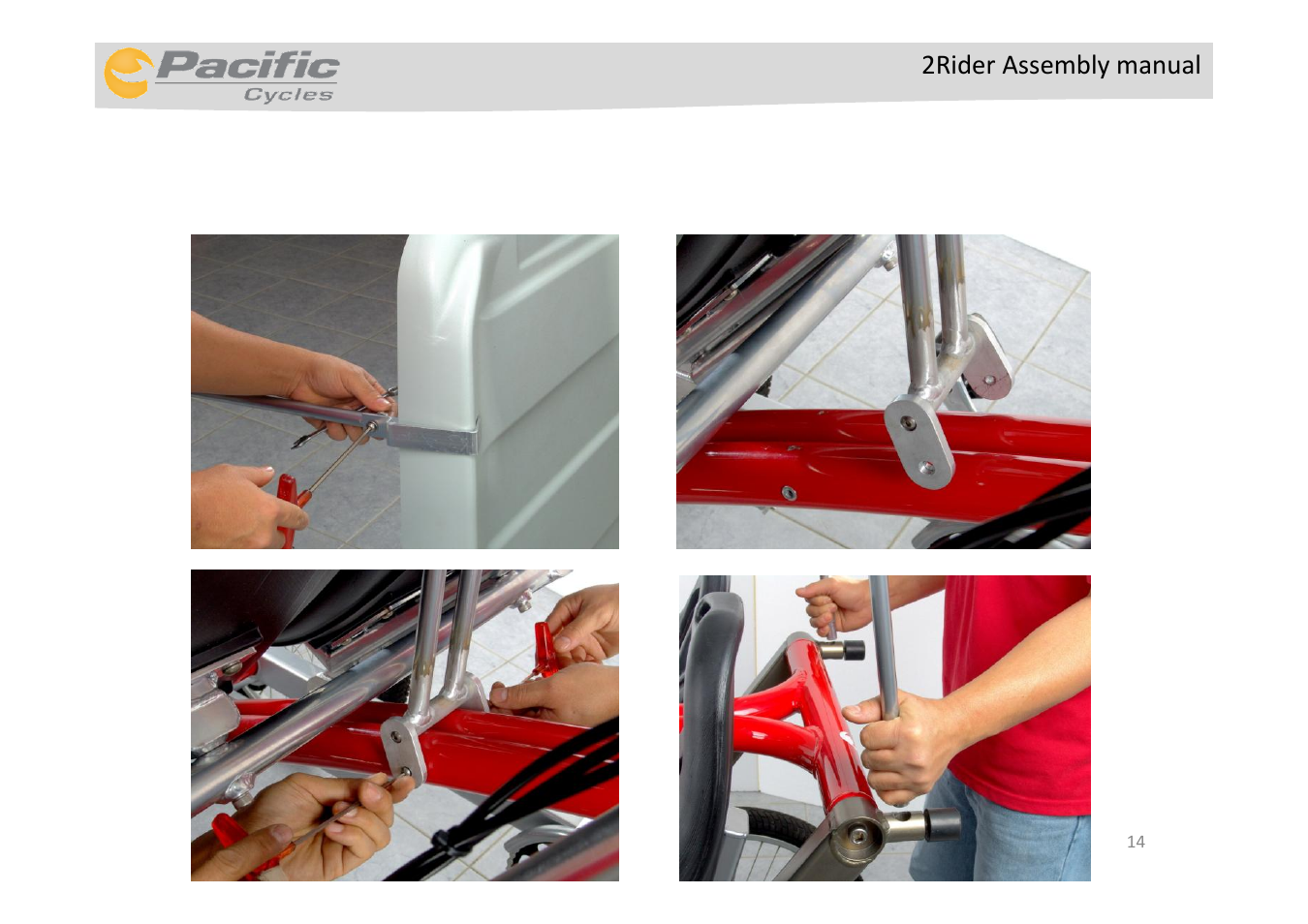Step 11: assemble the canopy | Pacific Cycles 2RIDER User Manual | Page 14 / 15