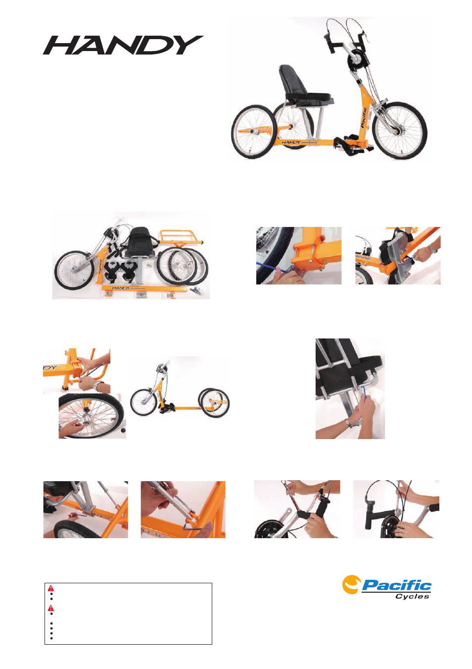 Pacific Cycles Handy Upright User Manual | 1 page