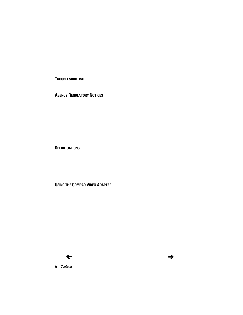 Compaq MP1600 User Manual | Page 4 / 50