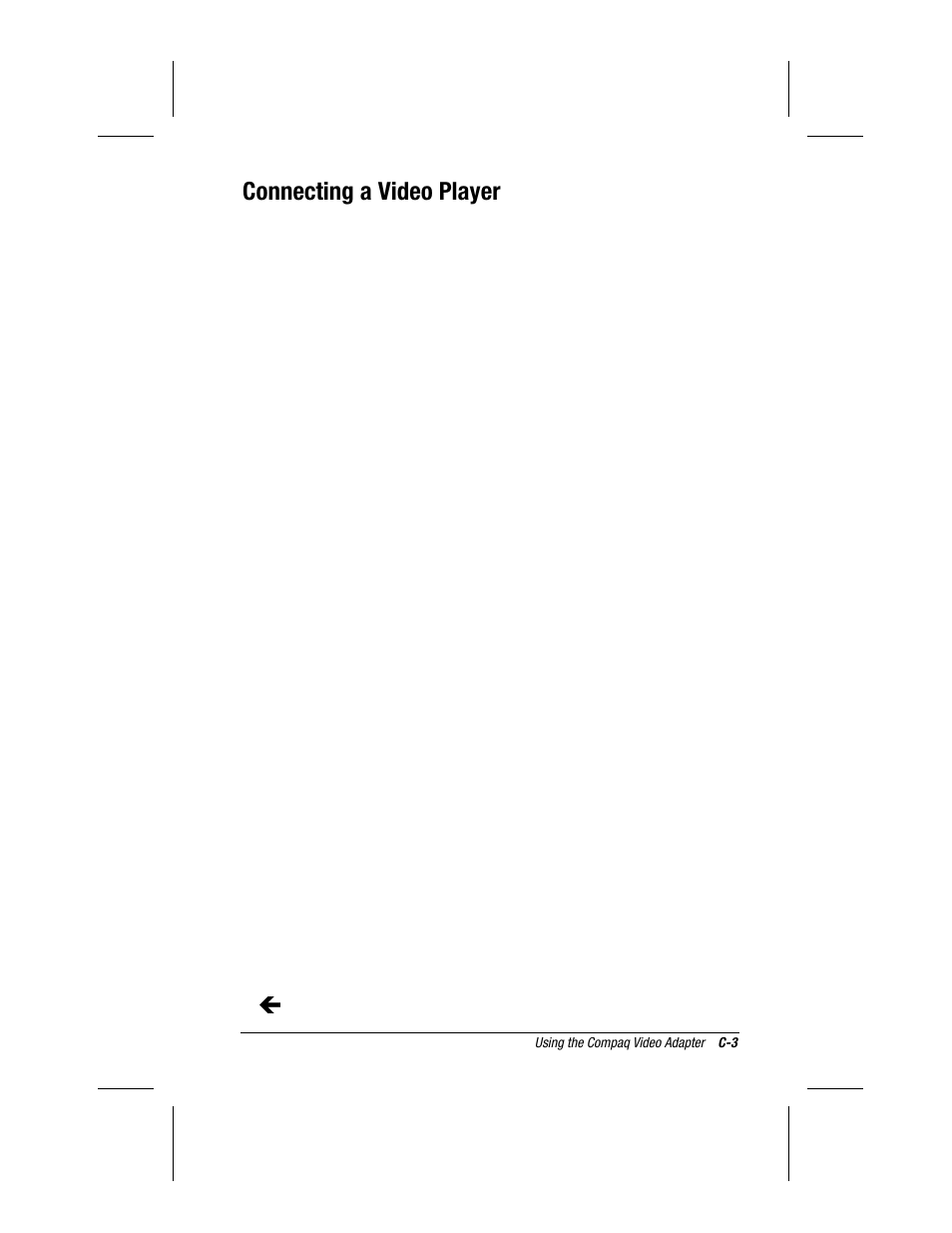 Connecting a video player | Compaq MP1600 User Manual | Page 49 / 50