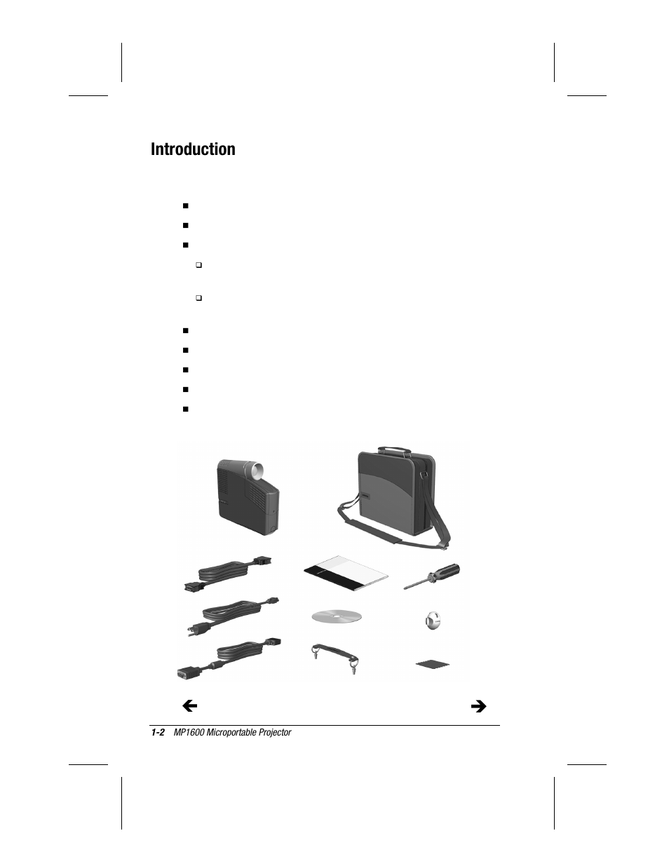 Introduction | Compaq MP1600 User Manual | Page 8 / 50
