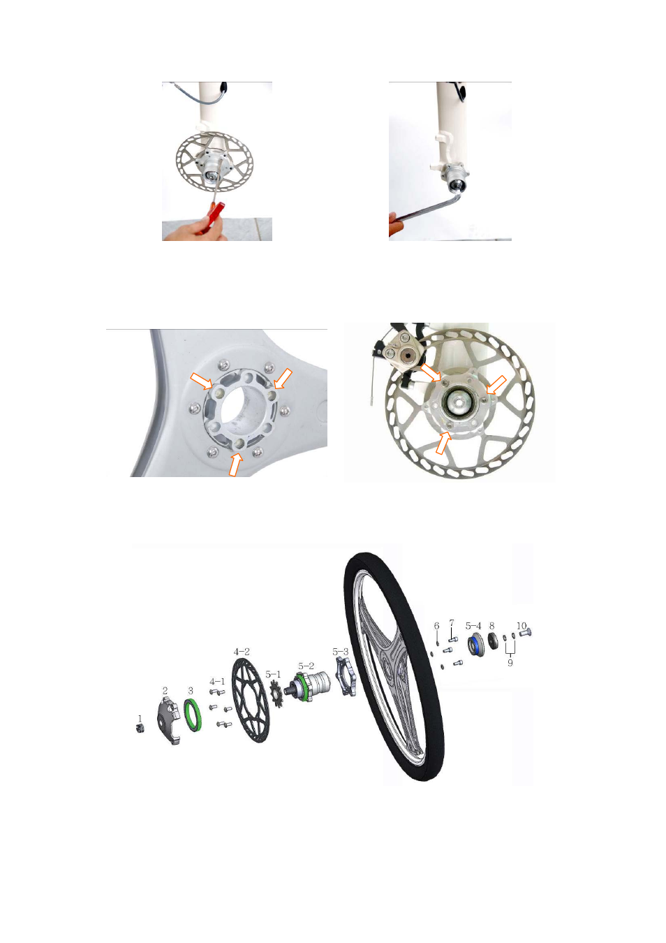 Rear wheel exploded illustration | Pacific Cycles IF MODE maintenance User Manual | Page 6 / 8
