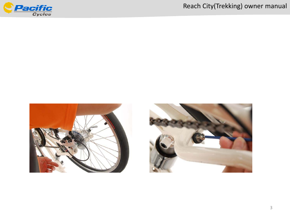 Pacific Cycles Reach City(Trail) User Manual | Page 3 / 8