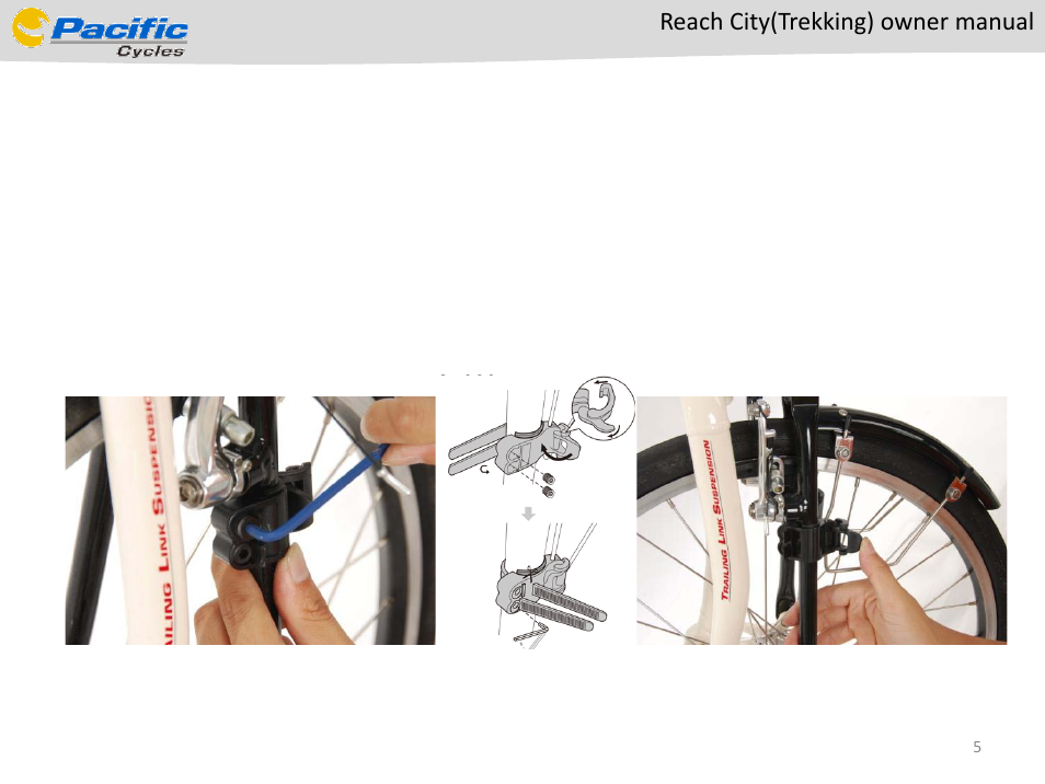 Pacific Cycles Reach City(Trail) User Manual | Page 5 / 8