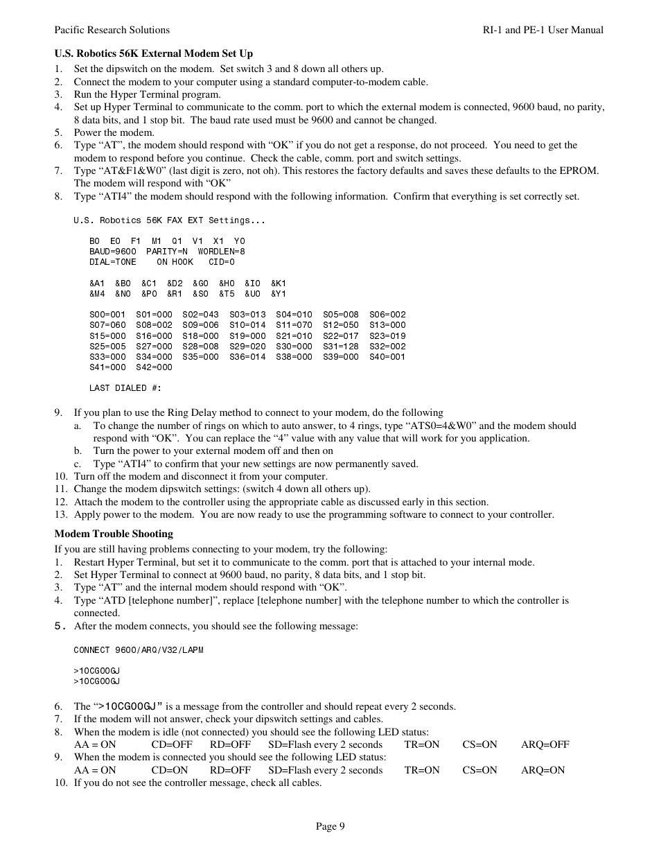 Pacific Research Solutions RI-1 User Manual | Page 15 / 84