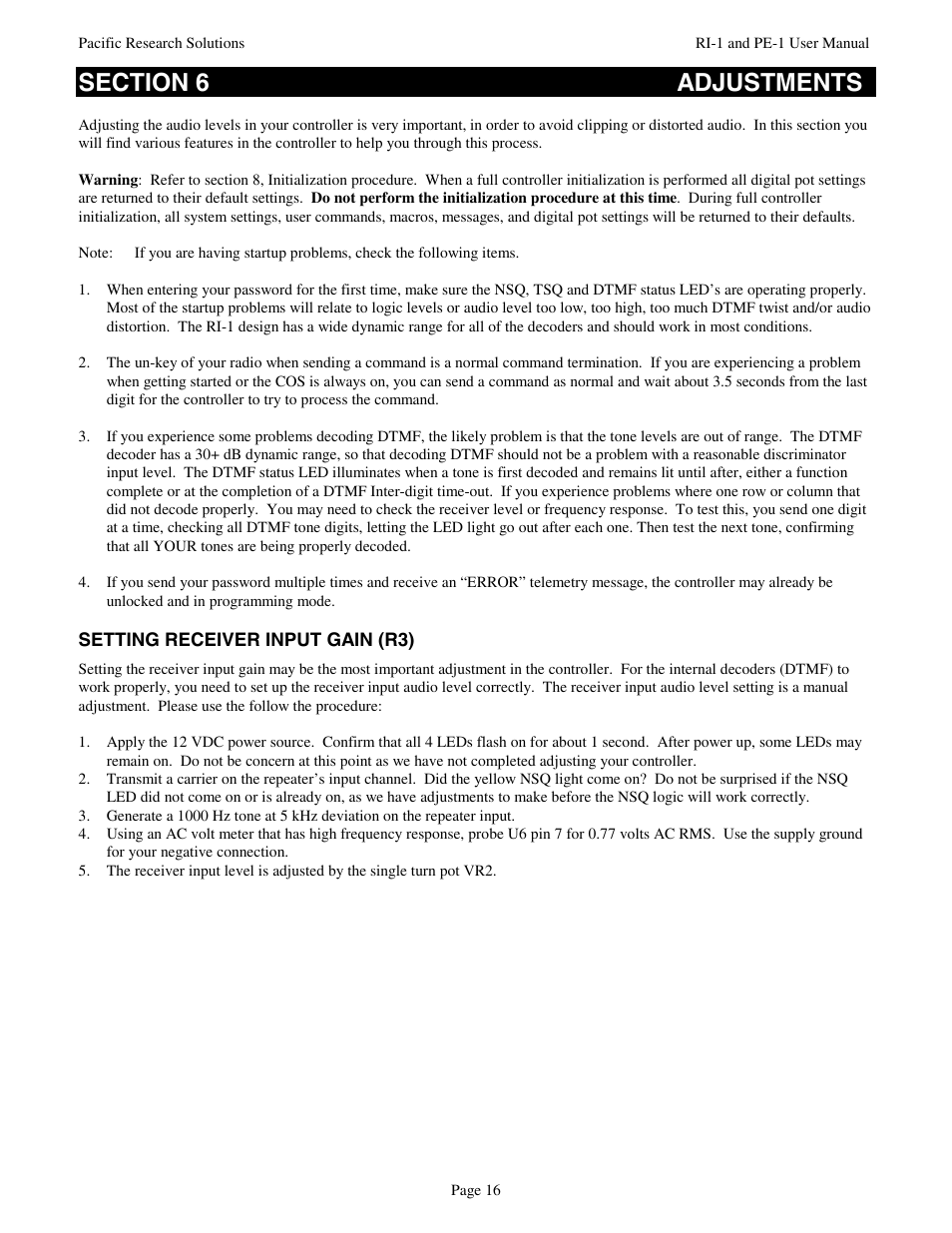 Pacific Research Solutions RI-1 User Manual | Page 22 / 84