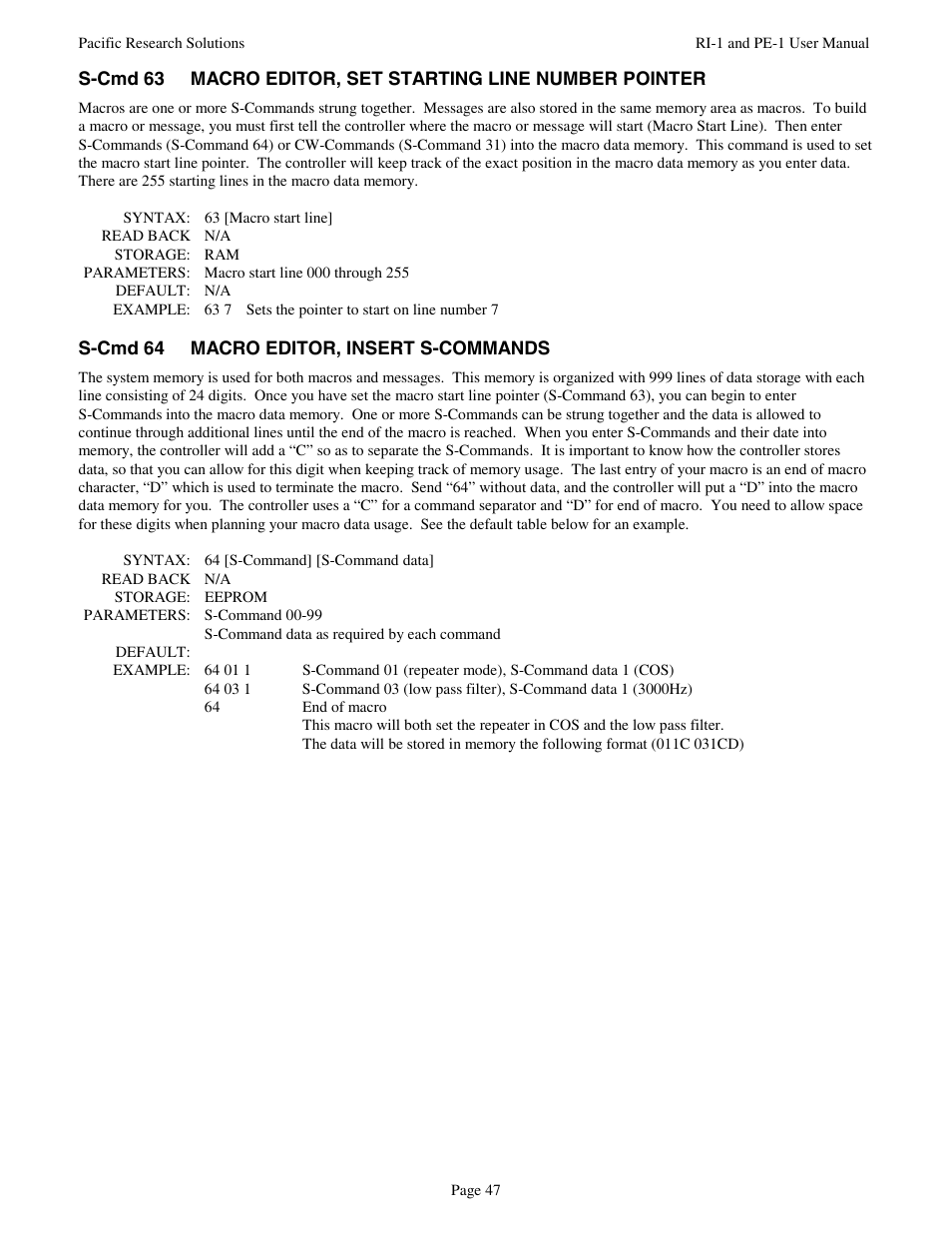 Pacific Research Solutions RI-1 User Manual | Page 53 / 84