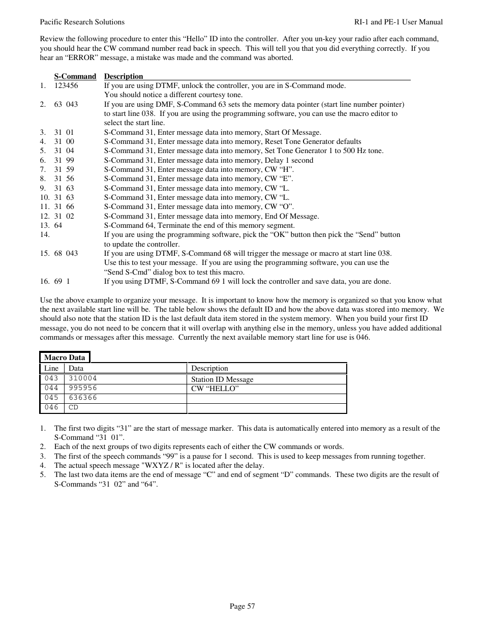 Pacific Research Solutions RI-1 User Manual | Page 63 / 84