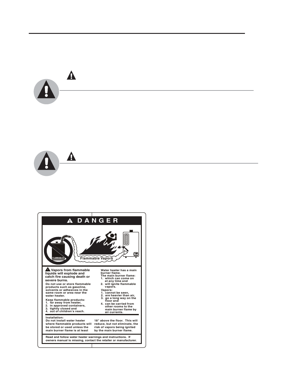 Danger, Warning, Install and properly vent the water heater | Paloma PH2-20 Direct Vent User Manual | Page 3 / 40