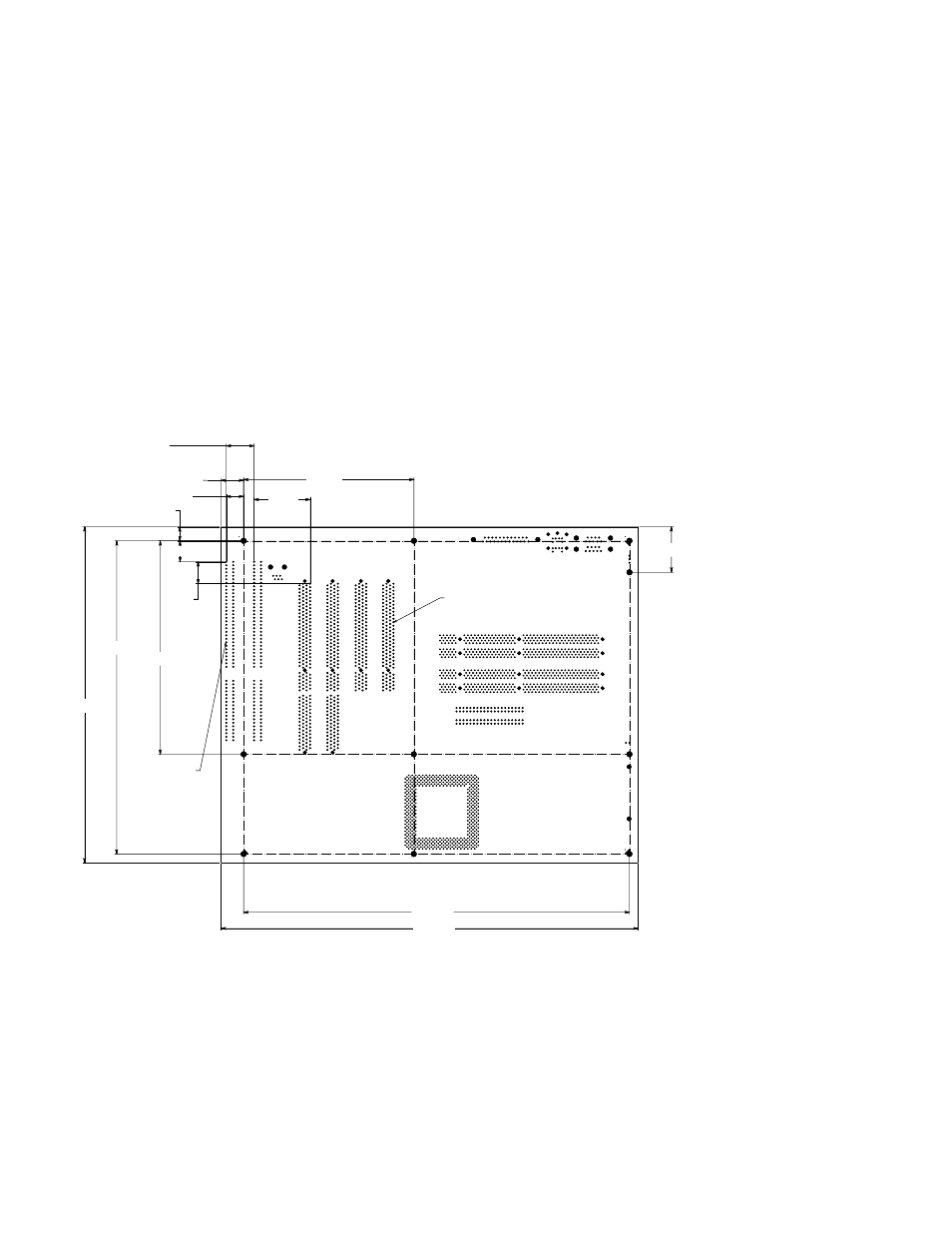 1 atx hole specification, Figure 3–1 atx hole specification, Atx hole specification | Board dimensions 3.3.1 atx hole specification | Compaq AlphaPC 164SX User Manual | Page 39 / 72