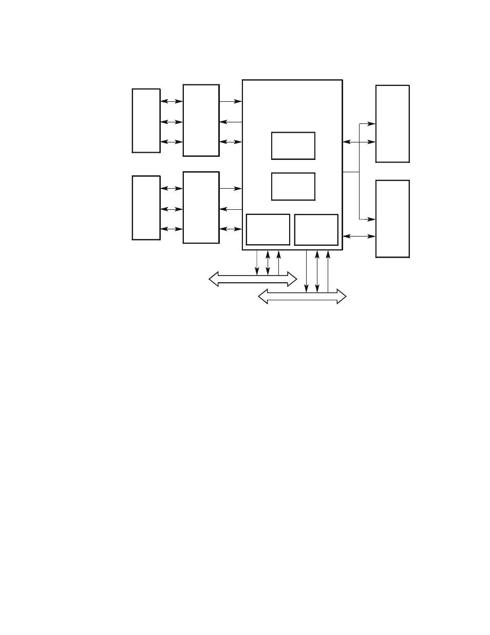 Typical multiprocessor configuration, 2–13 il, Figure 2–13 sho | Design examples | Compaq 21264 User Manual | Page 68 / 356