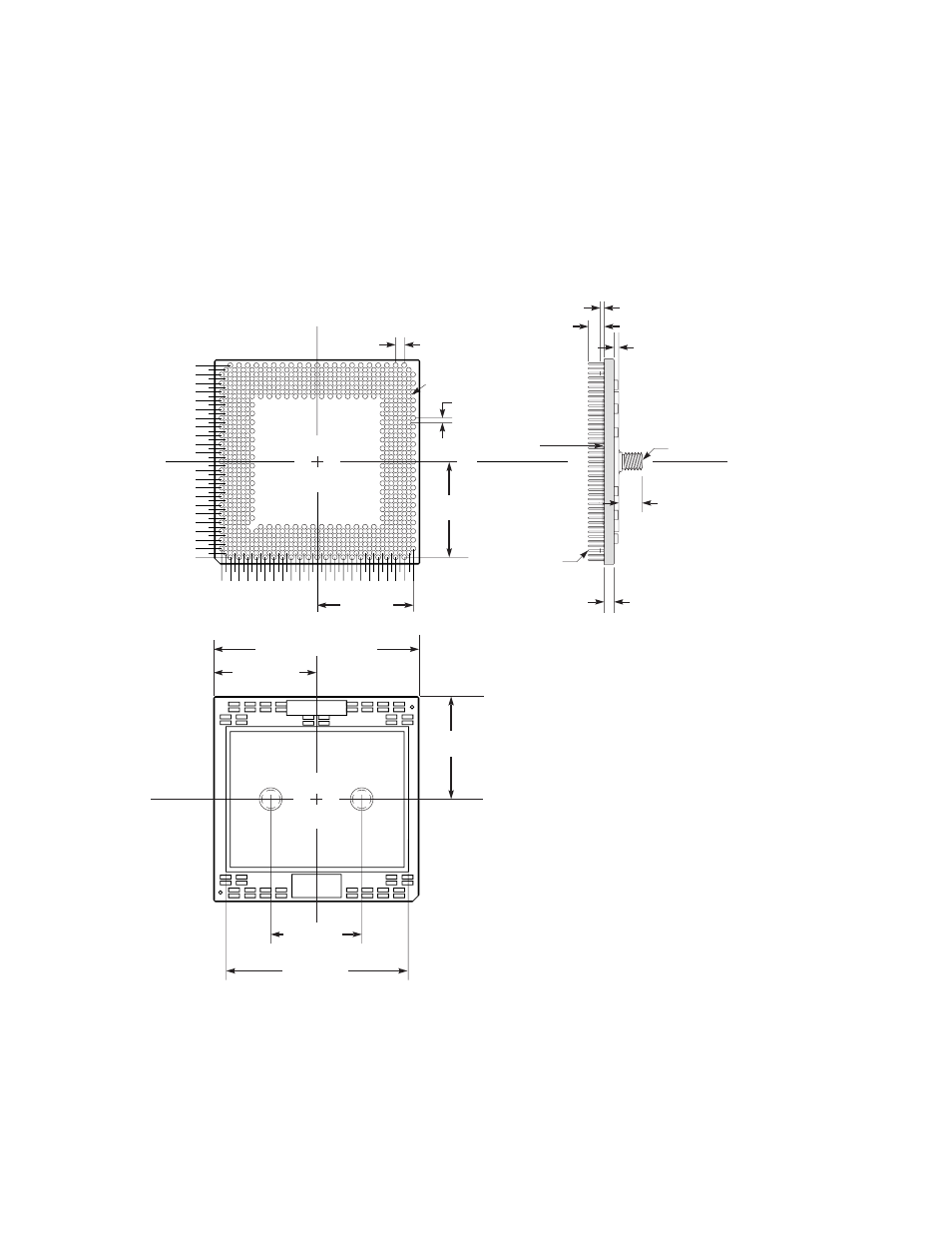4  mechanical specifications, Mechanical specifications, Package dimensions | 4 mechanical specifications, Figure 3–2 package dimensions | Compaq 21264 User Manual | Page 85 / 356