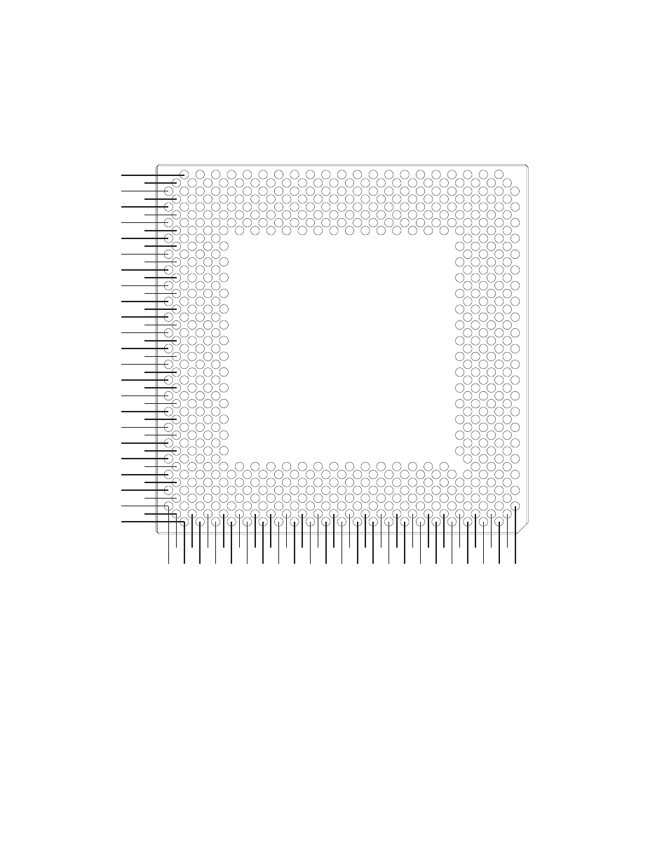 5  21264/ev67 packaging, 21264/ev67 packaging –18, 21264/ev67 top view (pin down) | Compaq 21264 User Manual | Page 86 / 356