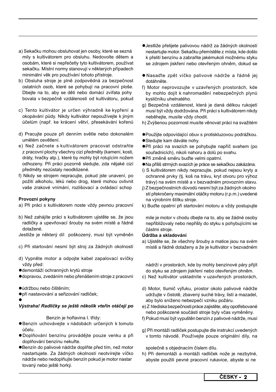 Bezpeènostní pokyny | Partner PFT3540 B User Manual | Page 95 / 156