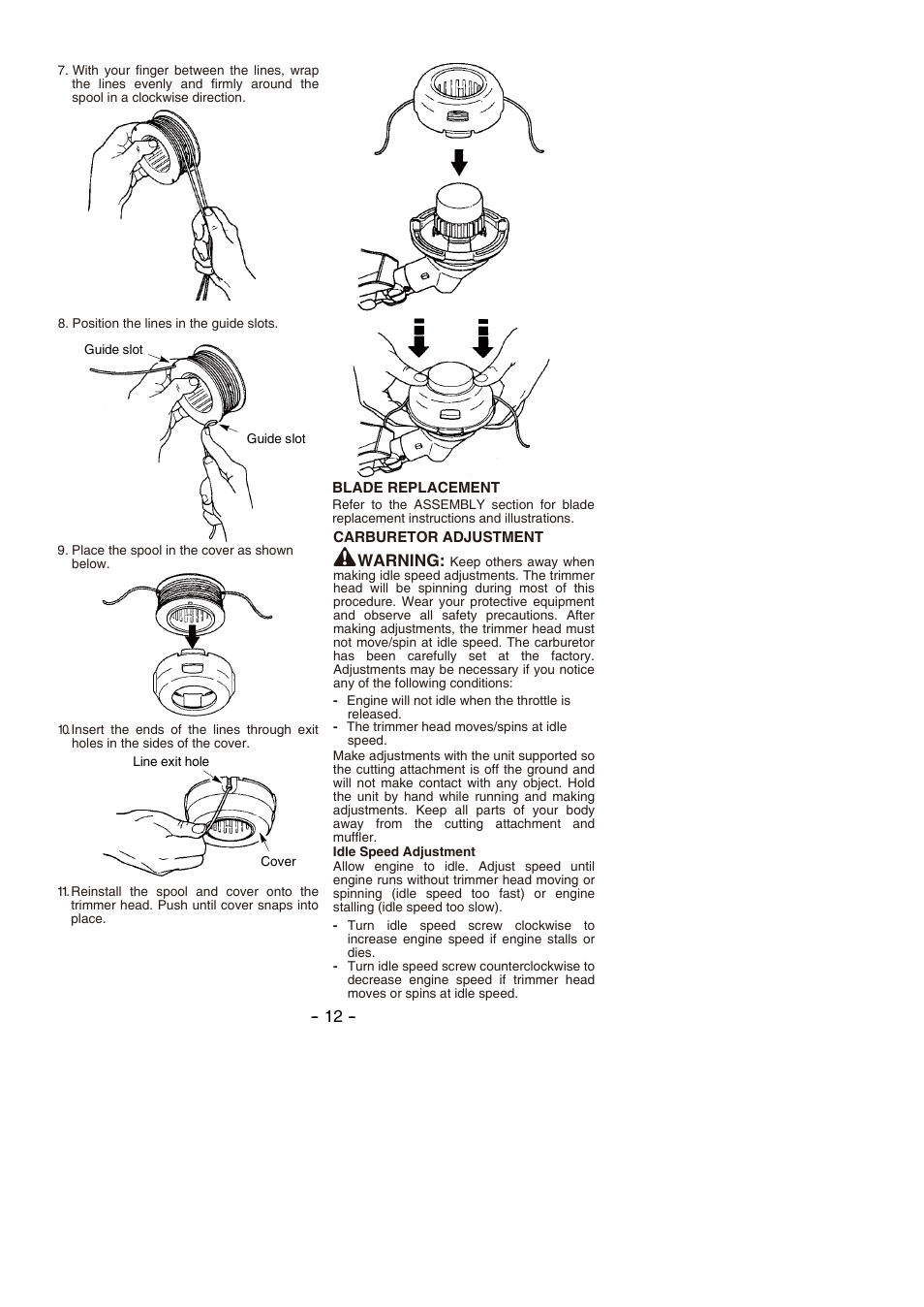 Warning | Partner B305 CBS Rev.7 User Manual | Page 12 / 140