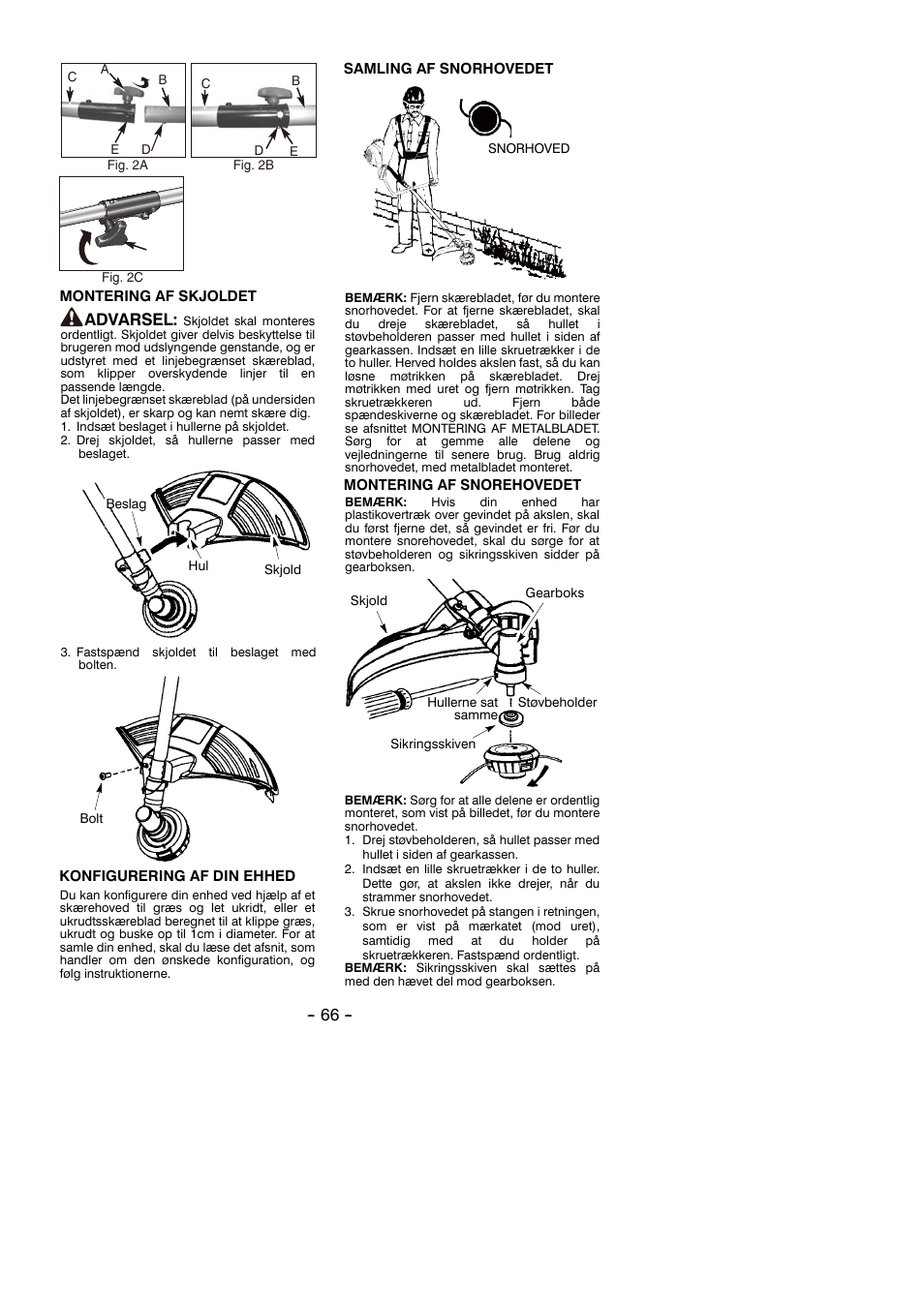 Advarsel | Partner B305 CBS Rev.7 User Manual | Page 66 / 140