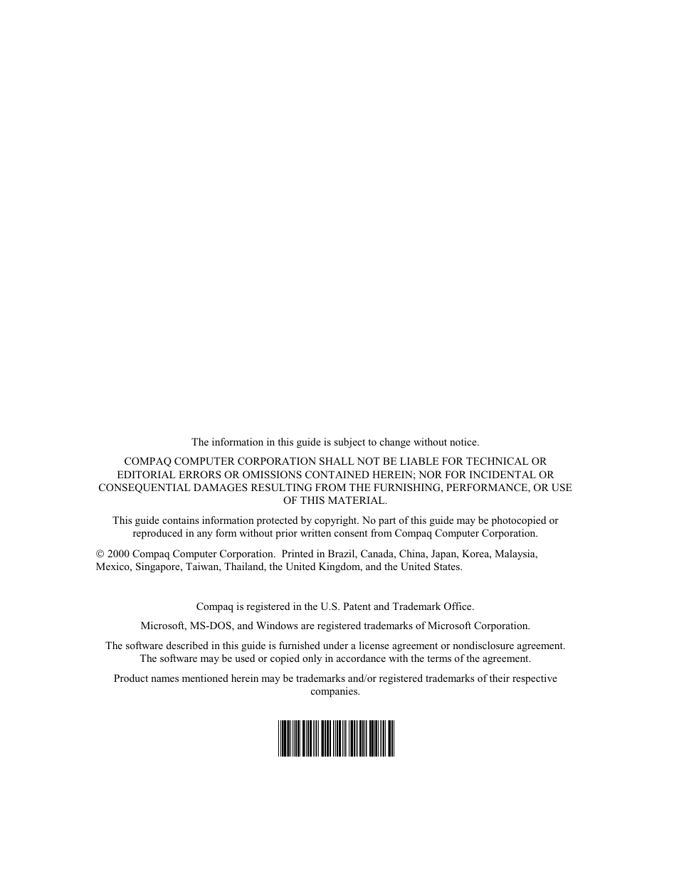 Compaq MV 540 User Manual | Page 2 / 74