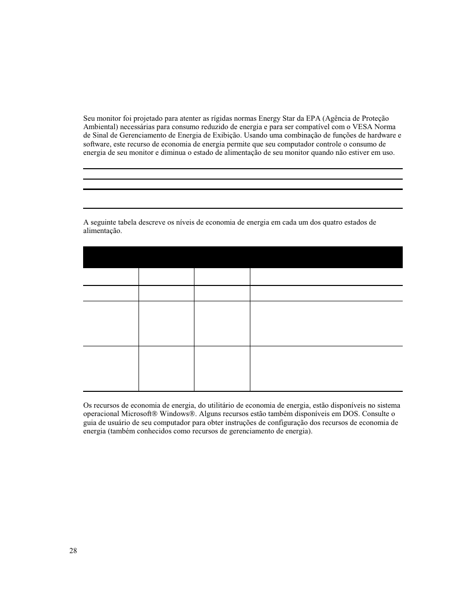 Odos de, Conomia de, Nergia | Compaq MV 540 User Manual | Page 30 / 74