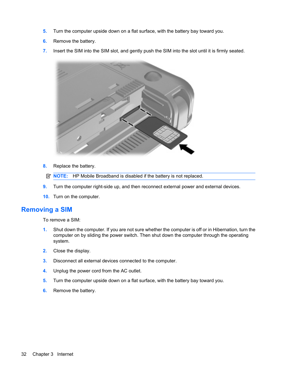 Removing a sim | Compaq Bluetooth Headset User Manual | Page 40 / 85