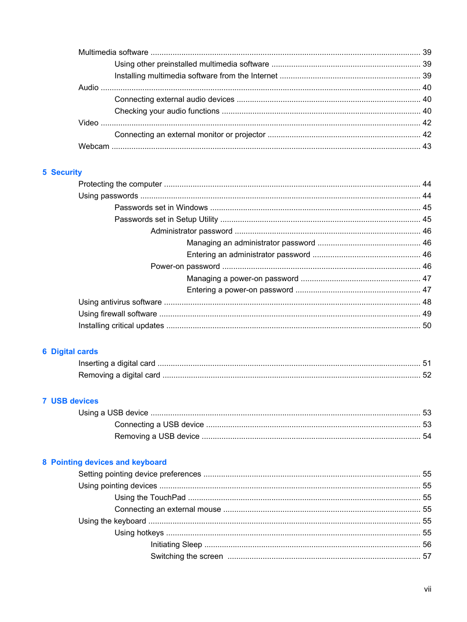 Compaq Bluetooth Headset User Manual | Page 7 / 85