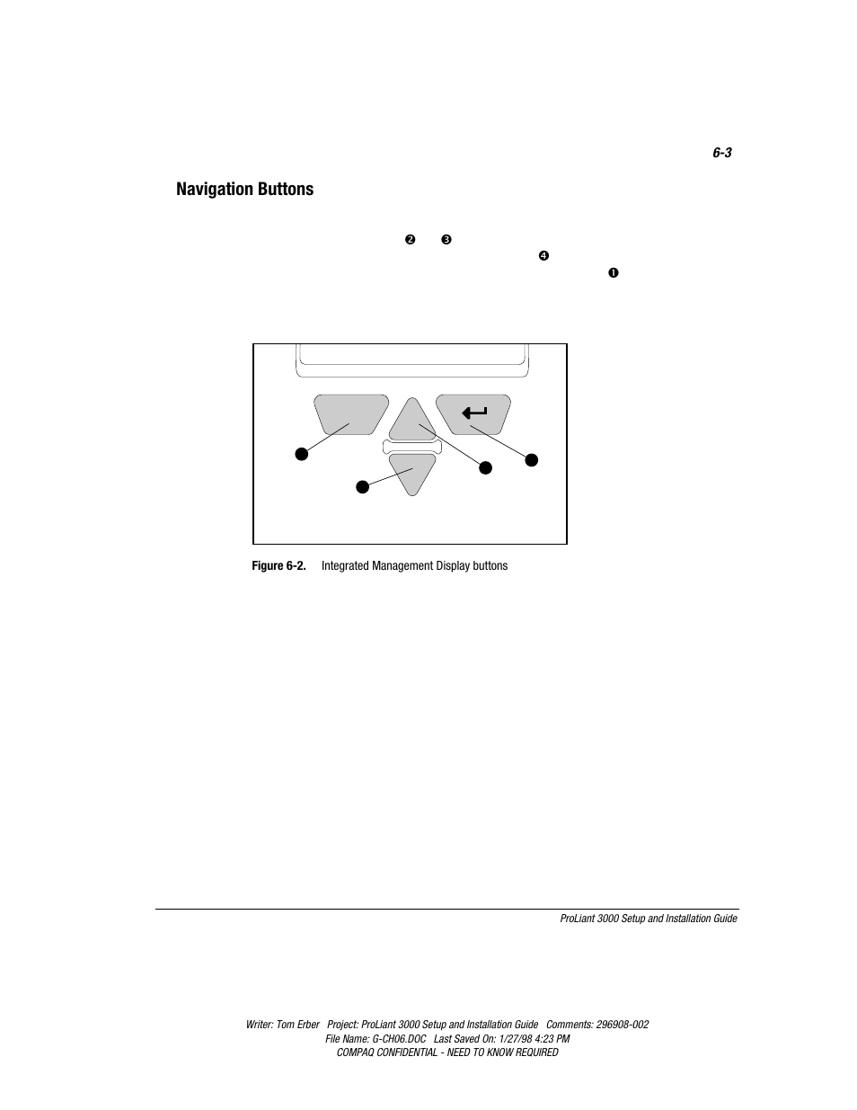 Navigation buttons | Compaq PROLIANT 3000 User Manual | Page 111 / 137