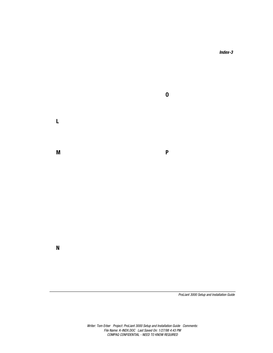 Compaq PROLIANT 3000 User Manual | Page 135 / 137