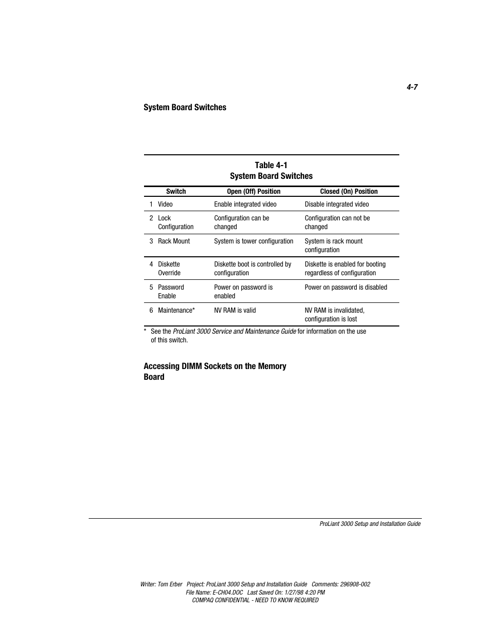 Compaq PROLIANT 3000 User Manual | Page 68 / 137