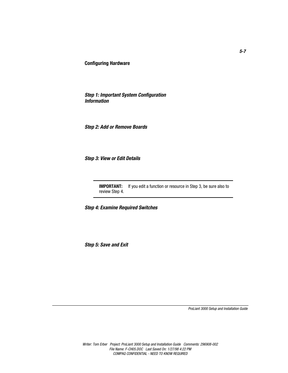 Compaq PROLIANT 3000 User Manual | Page 95 / 137
