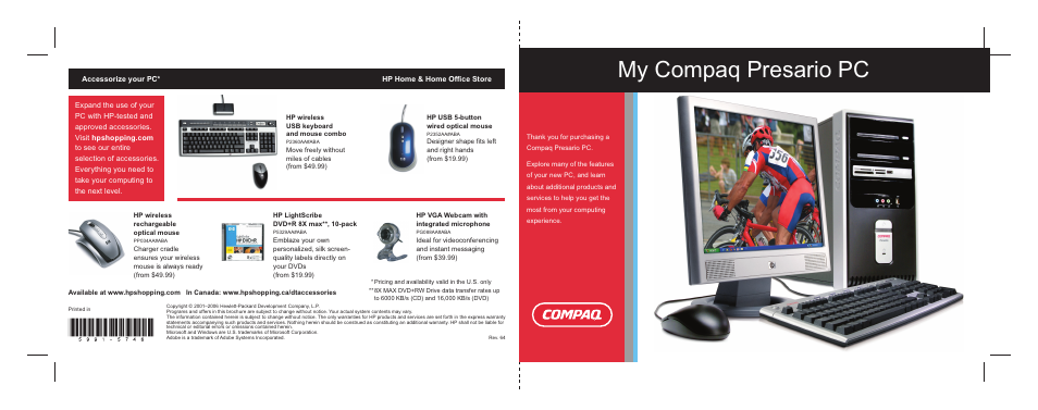 My compaq presario pc | Compaq Presario PC User Manual | Page 16 / 16