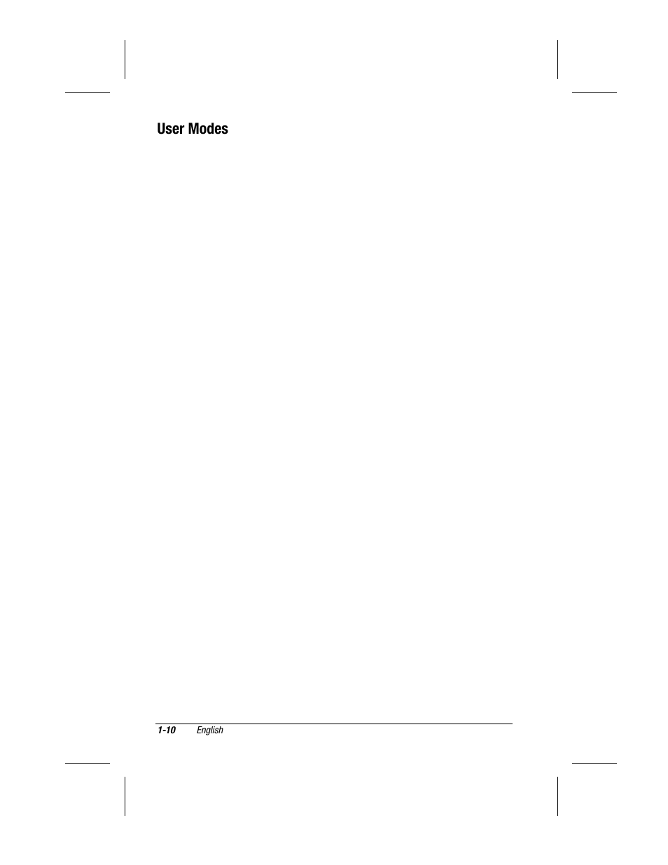User modes | Compaq V700 User Manual | Page 12 / 20