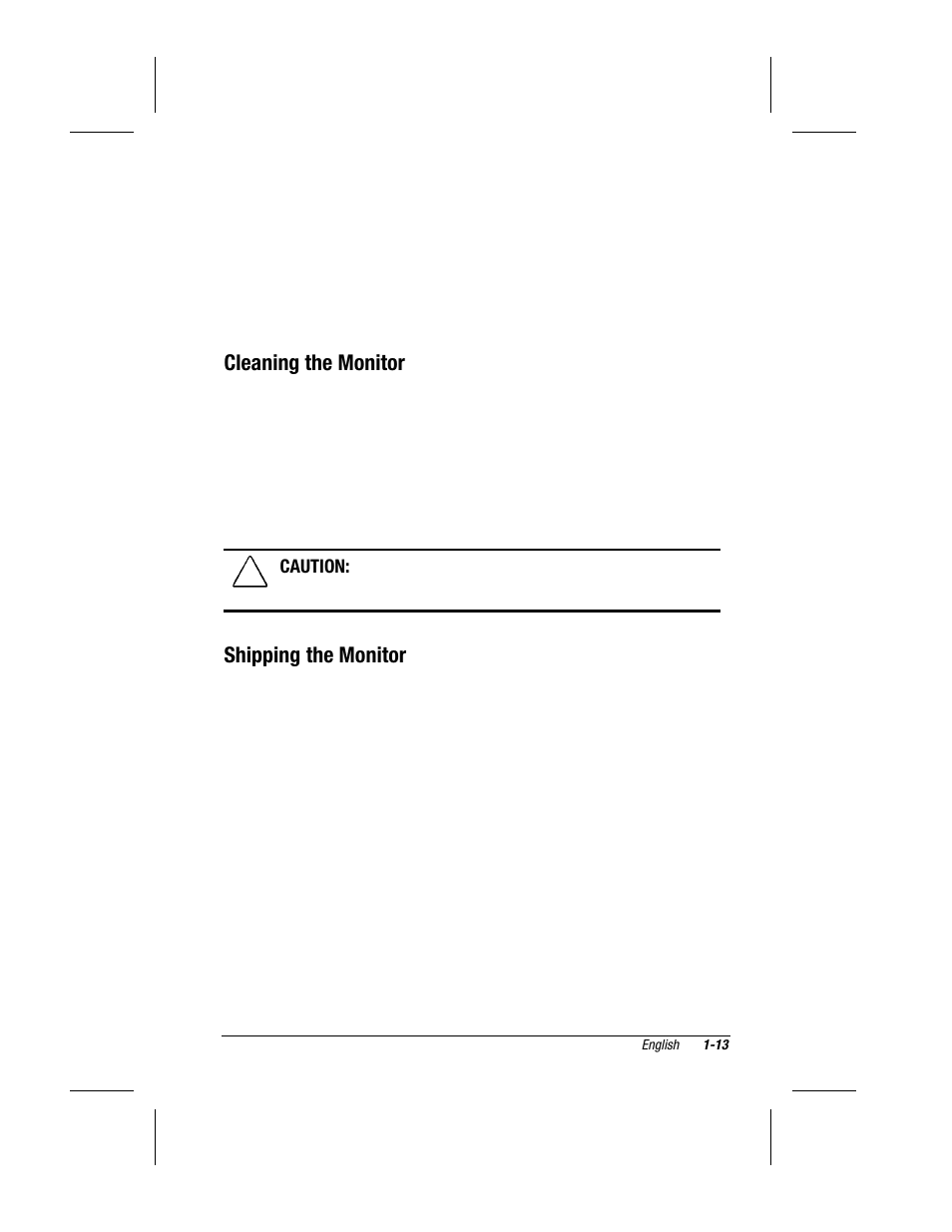 Cleaning the monitor, Shipping the monitor | Compaq V700 User Manual | Page 15 / 20