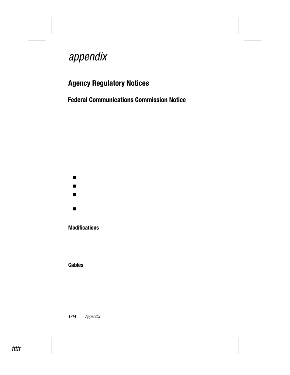 Appendix, Agen cy regulatory notice, Agency regulatory notices | Compaq V700 User Manual | Page 16 / 20