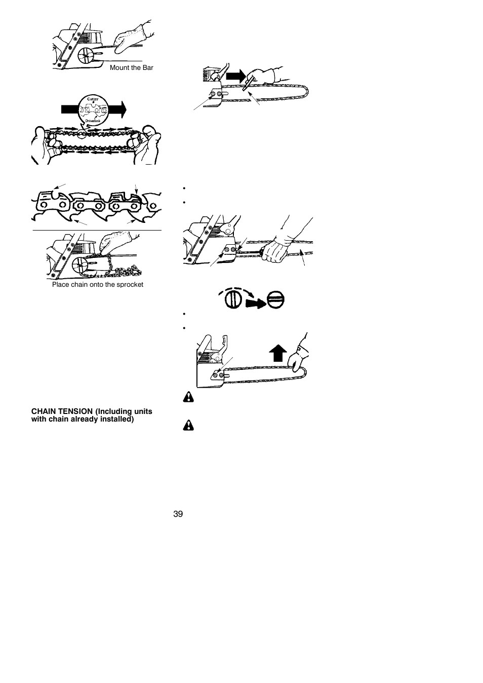 Warning | Partner Formula 400 Chrome 2007 User Manual | Page 39 / 48