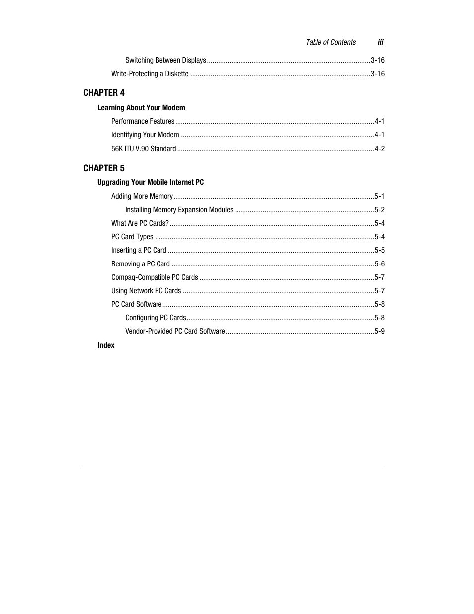 Compaq 1600 Series User Manual | Page 4 / 54