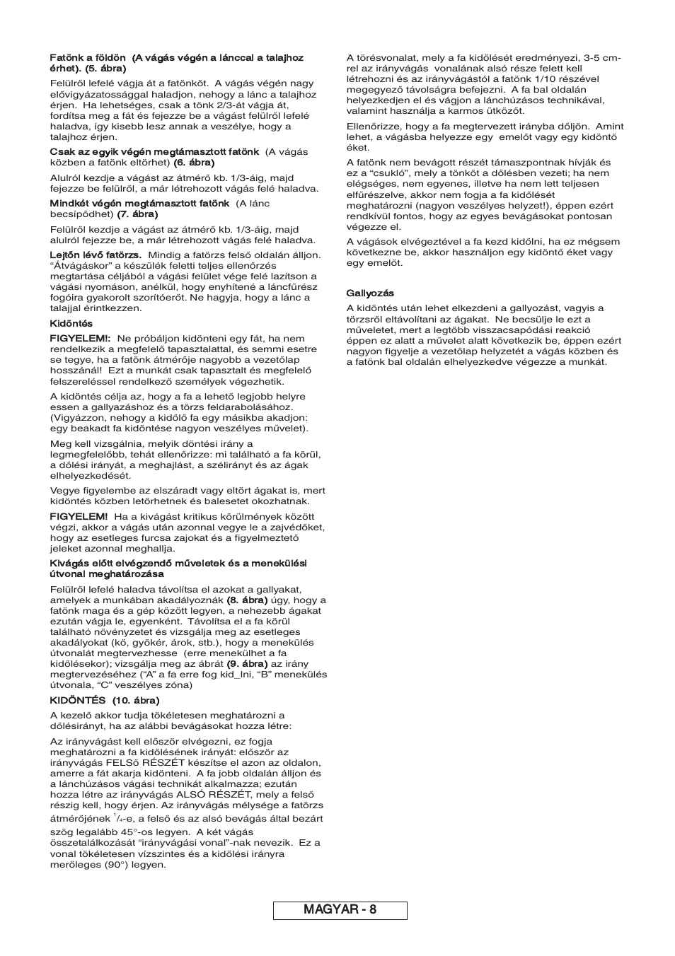 Magyar - 8 | Partner P818 2014 User Manual | Page 127 / 288