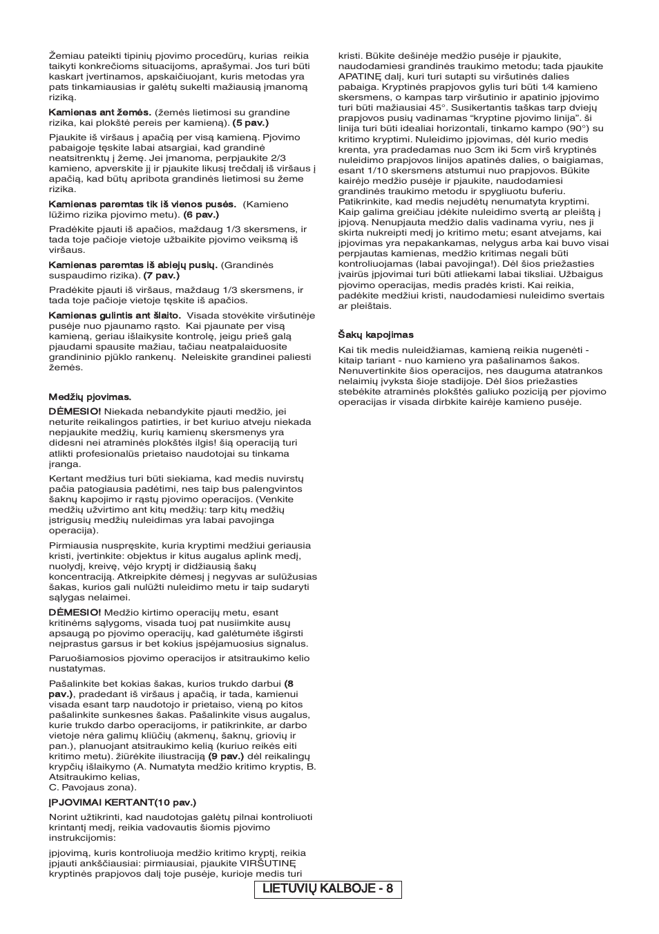 Lietuvių kalboje - 8 | Partner P818 2014 User Manual | Page 187 / 288