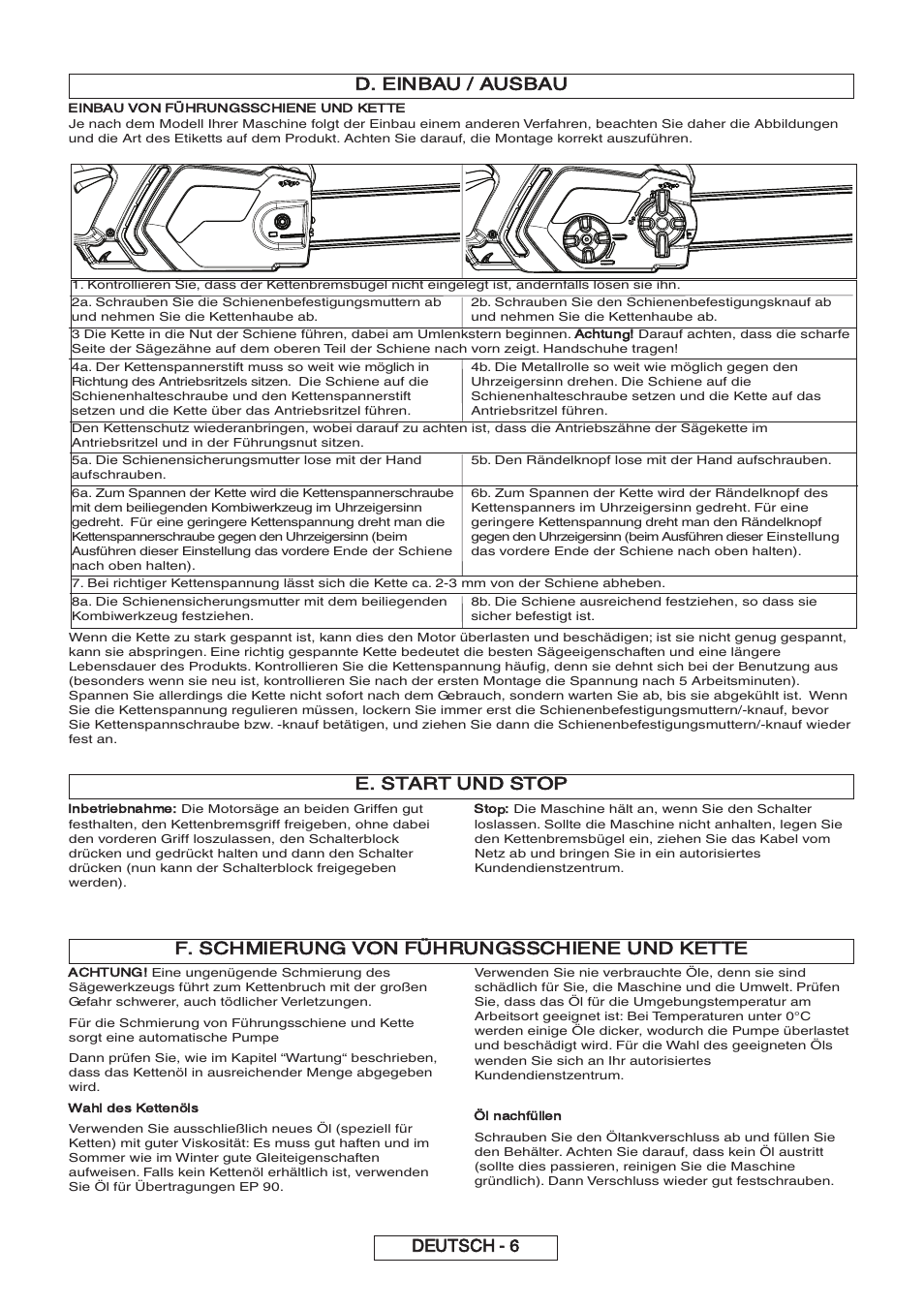 Deutsch - 6 | Partner P818 2014 User Manual | Page 25 / 288