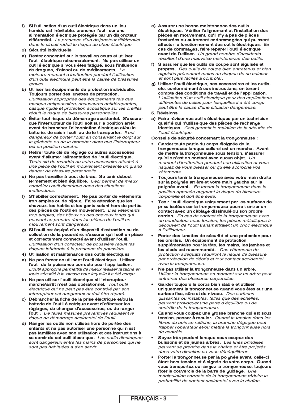 Français - 3 | Partner P818 2014 User Manual | Page 32 / 288