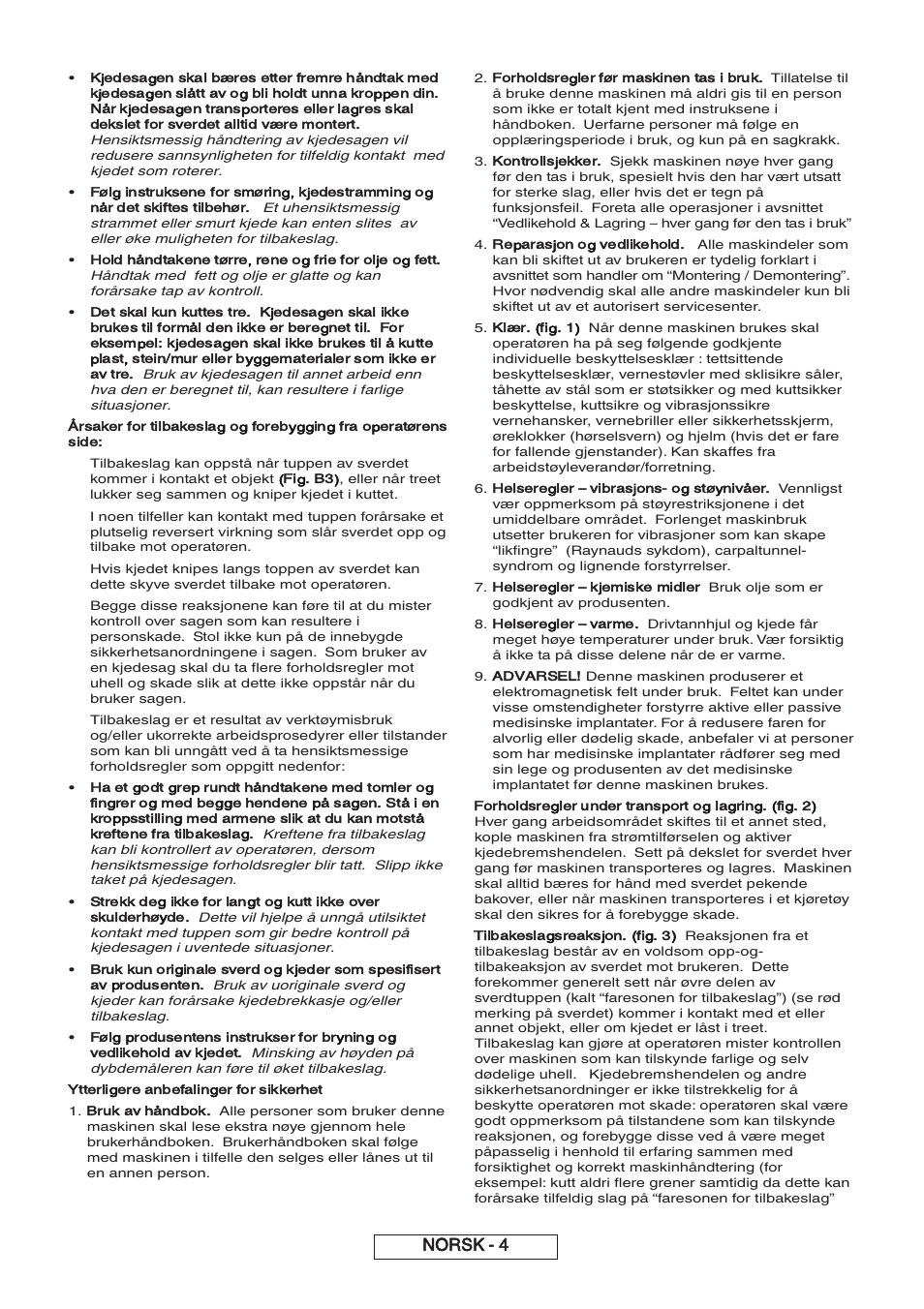 Norsk - 4 | Partner P818 2014 User Manual | Page 53 / 288