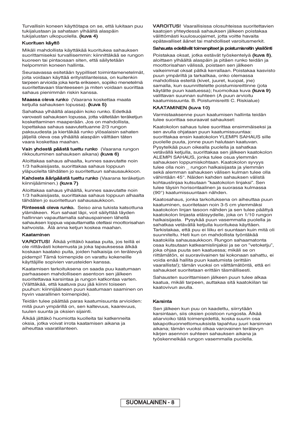 Suomalainen - 8 | Partner P818 2014 User Manual | Page 67 / 288