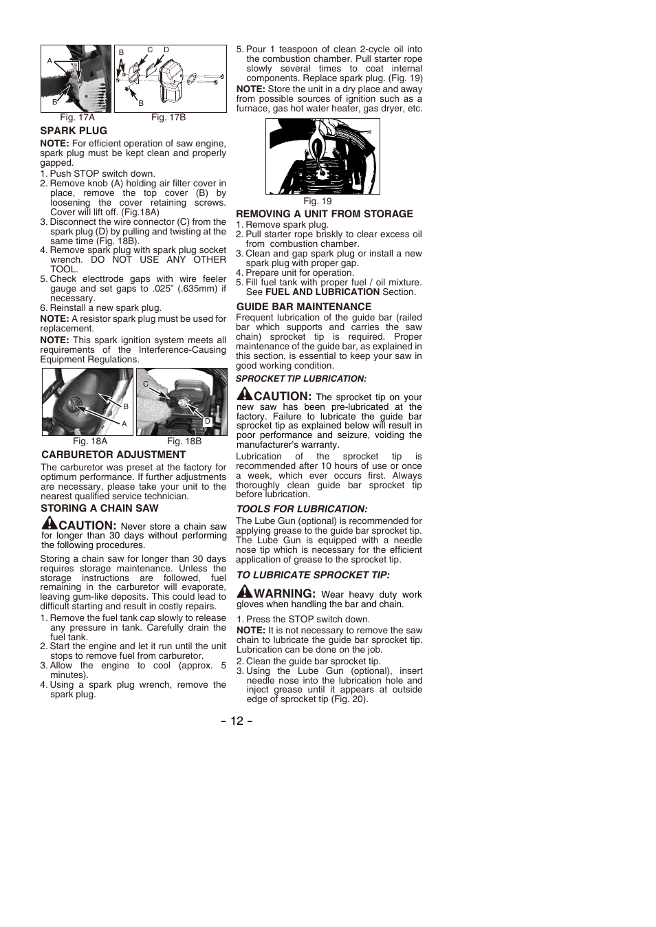 Caution, Warning | Partner P350S 2014 User Manual | Page 12 / 124