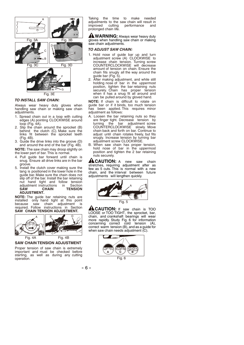 Warning, Caution | Partner P350S 2014 User Manual | Page 6 / 124