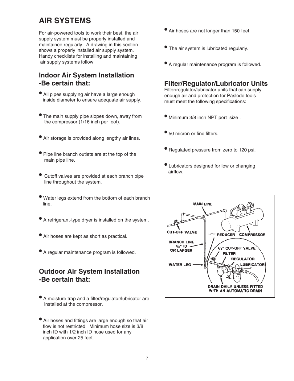 Air systems | Paslode PF350S PowerFramer 30 Framing Nailer User Manual | Page 7 / 32