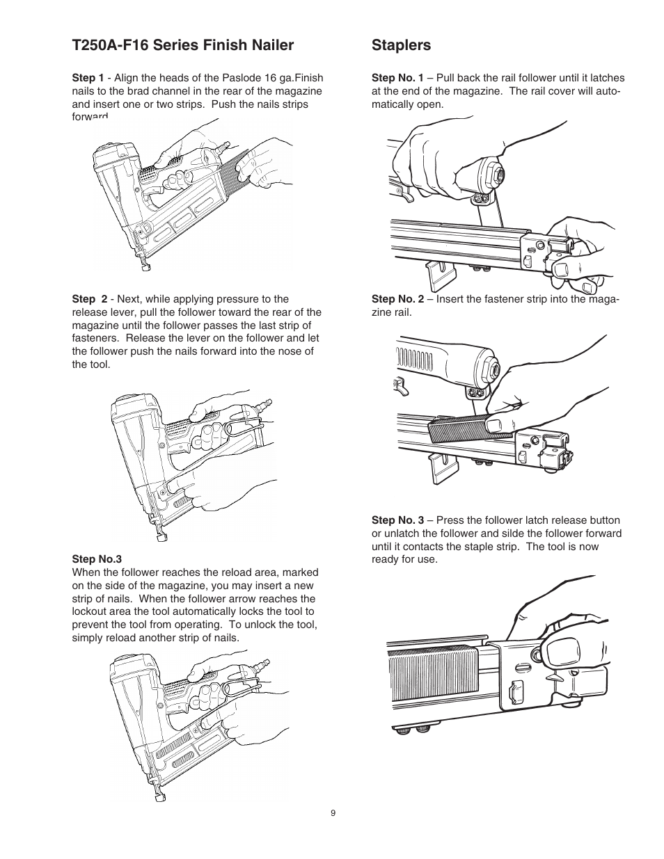 Staplers | Paslode F350-S PowerMaster Plus 30 Framing Nailer User Manual | Page 11 / 32
