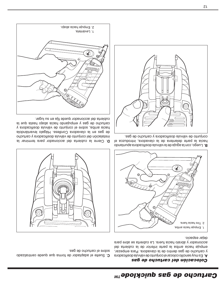 Cartucho de gas qu icklode | Paslode CF325Li Li-ion Cordless Framing User Manual | Page 29 / 40
