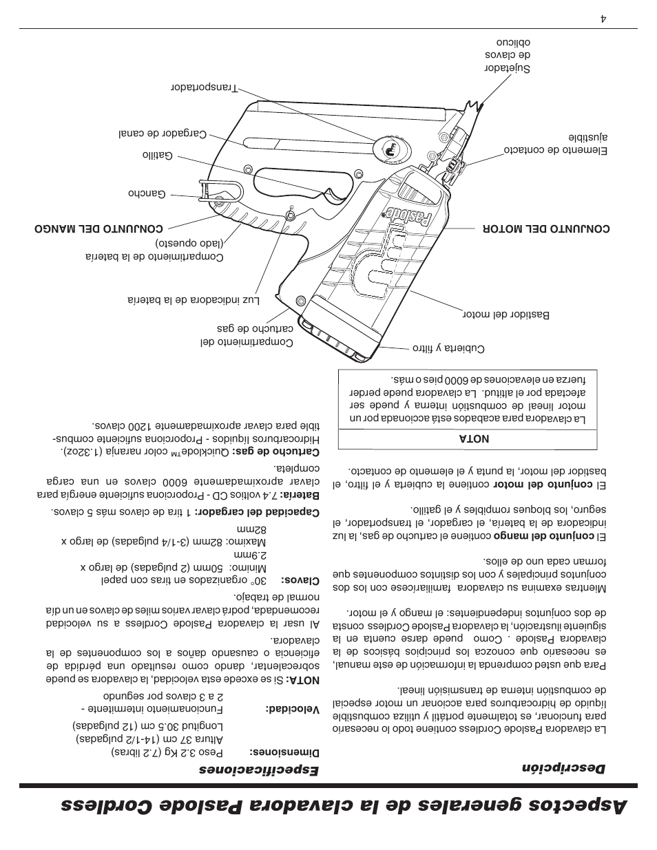 Paslode CF325Li Li-ion Cordless Framing User Manual | Page 37 / 40