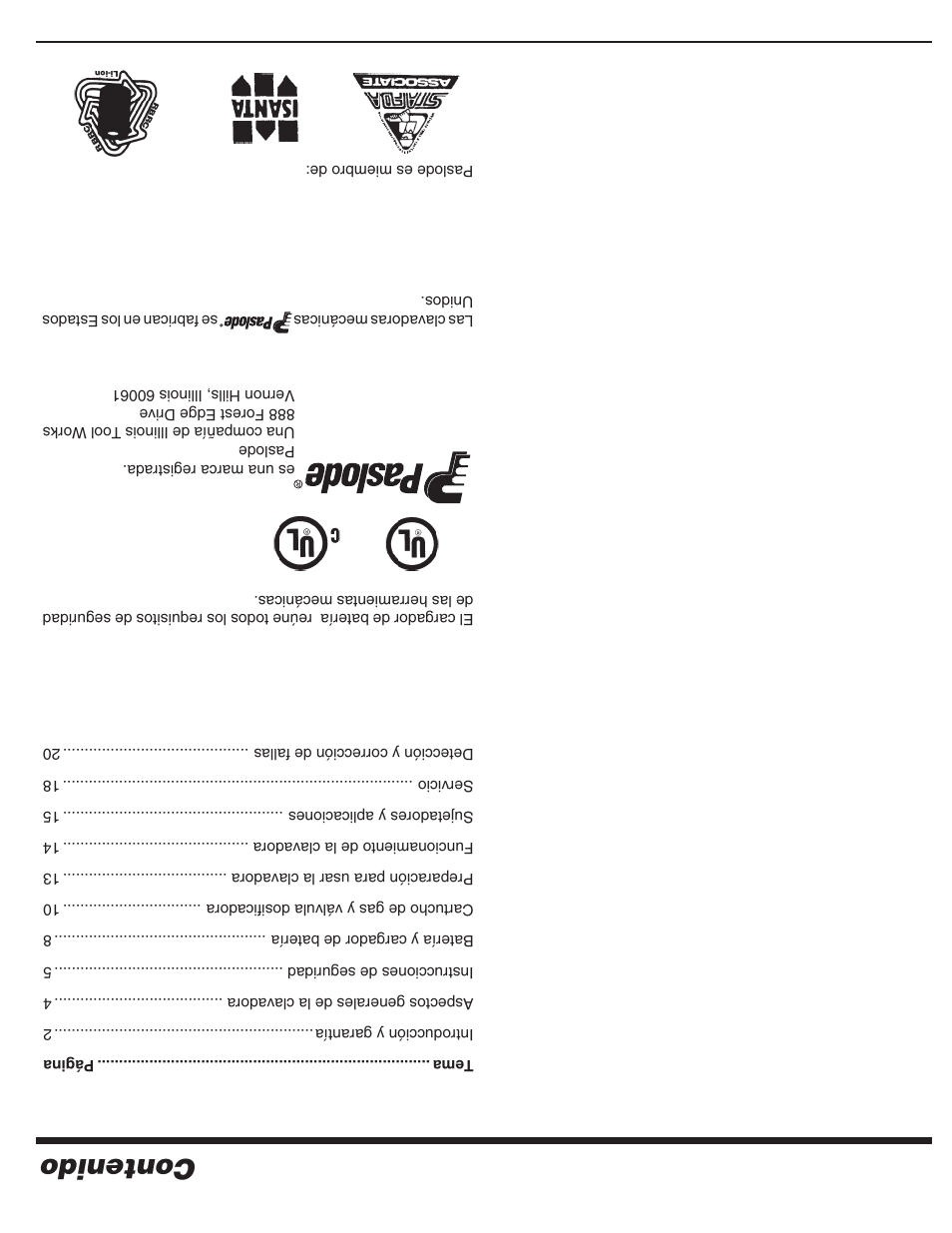 Paslode CF325Li Li-ion Cordless Framing User Manual | Page 38 / 40