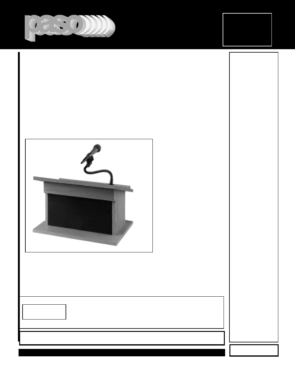 Paso Sound SL370K User Manual | 8 pages